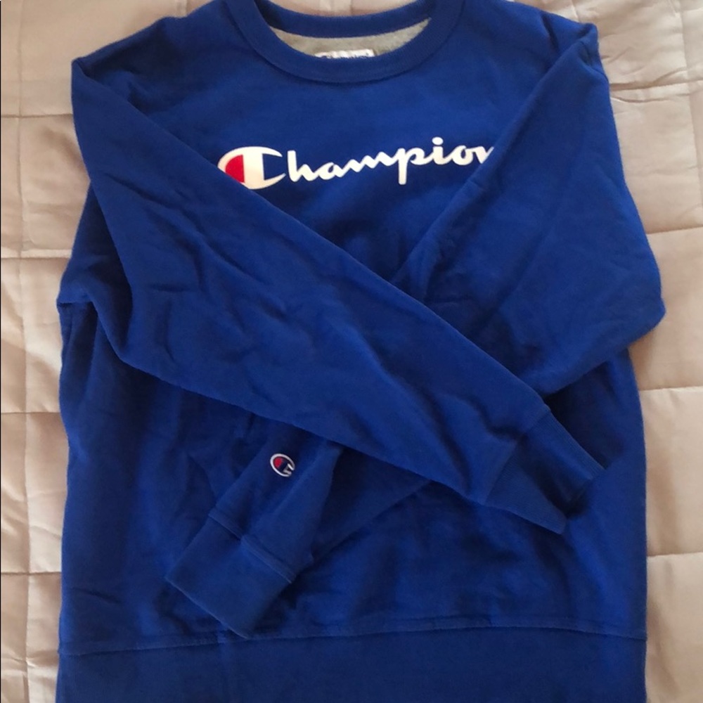 Royal blue champion crewneck